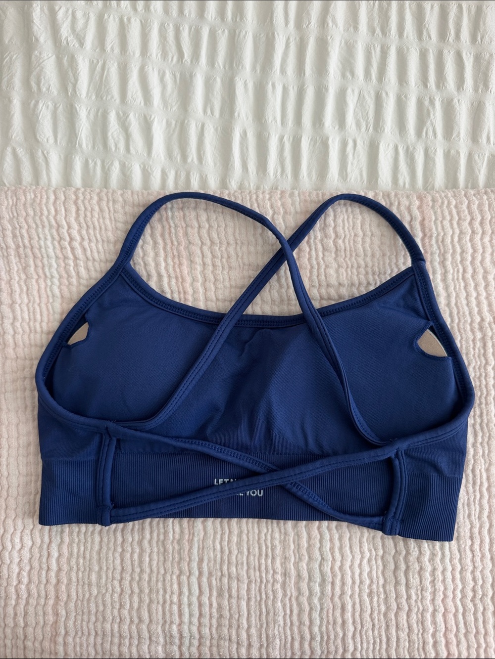 DFYNE DYNAMIC Navy Sports Bra - Picture 2 of 2